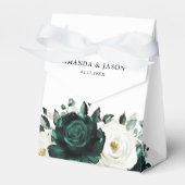 Emerald Greenery Eucalyptus White Floral Wedding Bedankdoosjes (Voorkant Zijde)