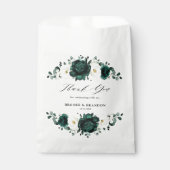 Emerald Greenery Eucalyptus White Floral Wedding Bedankzakje (Voorkant)