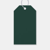 Emerald Greenery Eucalyptus White Floral Wedding Cadeaulabel (Achterkant)