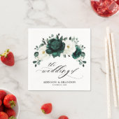 Emerald Greenery Eucalyptus White Floral Wedding Servet (Insitu)