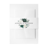 Emerald Greenery Eucalyptus White Floral Wedding Uitnodigingen Wikkel (Voorkant Voorbeeld)