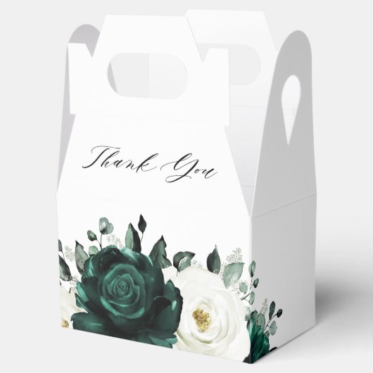 Emerald Greenery Eucalyptus White Vrijgezellenfees Bedankdoosjes (Geopend)