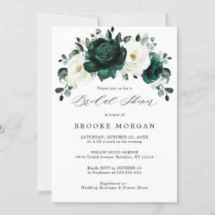 Emerald Greenery Eucalyptus White Vrijgezellenfees Kaart