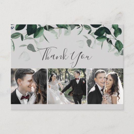 Emerald Greenery | Grijs 3 Foto: Dank u Briefkaart (Voorkant)