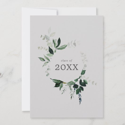 Emerald Greenery | Grijze gradustrie Kaart (Achterkant)