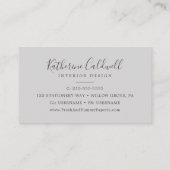 Emerald Greenery | Grijze Visitekaartje (Achterkant)