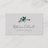 Emerald Greenery | Grijze Visitekaartje (Voorkant)