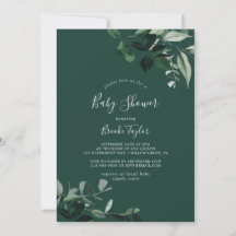 Emerald Greenery | Groen Baby shower