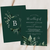 Emerald Greenery | Groen de bruiloft van Kaart