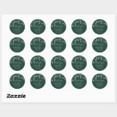 Emerald Greenery | Groene dank U voor de Sticker (Vel)