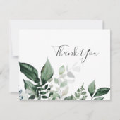 Emerald Greenery - Hartelijk dank Bedankkaart (Voorkant)