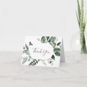 Emerald Greenery - Hartelijk dank Bedankkaart (Voorkant)