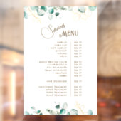 Emerald Greenery Services Menu Ruitsticker Raamsticker (Vel 2)