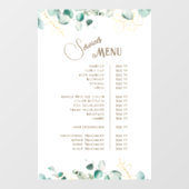 Emerald Greenery Services Menu Ruitstickers Raamsticker (Vel)