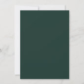 Emerald Greenery Signature Wedding Invitation Kaart (Achterkant)