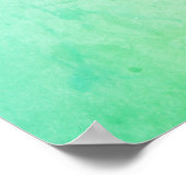 Emerald Greenery Waterverf Magic Floral Poster (Hoek)