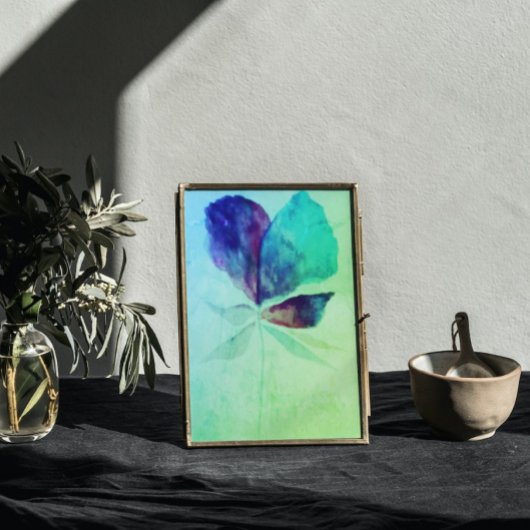 Emerald Greenery Waterverf Magic Floral Poster