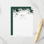 Emerald Greenery Wedding Advieskaart<br><div class="desc">Deze smaragdgroene trouwadvieskaart is perfect voor een boho bruiloft en kan voor elk evenement worden gebruikt. Het elegante maar rustige ontwerp is voorzien van rooddonkergroene waterverf bladeren en eucalyptus met een modern boeienbos. Deze advieskaarten kunnen worden gebruikt als alternatief voor een huwelijksreceptie, -vrijgezellenfeest, -baby shower of -graduatie. Geef de kaart...</div>