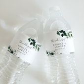Emerald Greenery Wedding Water Fles Label Waterfles Etiket