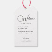 Emerald Greenery Wedding Welcome Gift Labels Cadeaulabel (Voorkant)