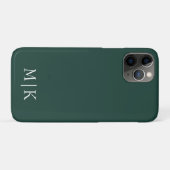 Emerald groen en wit | Modern monogram Case-Mate iPhone Case (Achterkant (horizontaal))