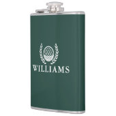 Emerald Groen Golfbal met Naam en Monogram Heupfles (Links)