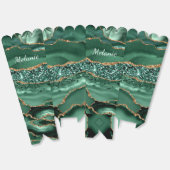 Emerald Groen Goud Aangepaste Jouw naam Popcorn Bo Bedankdoosjes (Ongevouwen)