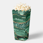 Emerald Groen Goud Aangepaste Jouw naam Popcorn Bo Bedankdoosjes (Popped)