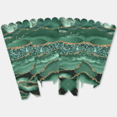 Emerald Groen Goud Glitter Custom Name Popcorn Box Bedankdoosjes (Ongevouwen)