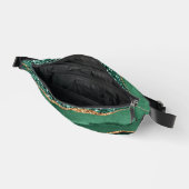 Emerald Groen Goud Glitter Sparkly Fanny Pack Heuptasje (Open)
