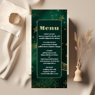 Emerald Groen Goud Hemelse Bruiloft Menu