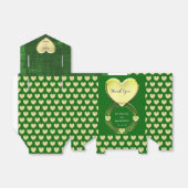 Emerald Groen Goud Paarse Bruiloft Feest Evenement Bedankdoosjes (Uitgevouwen)