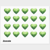 Emerald Groen Keltische Liefdesknoop Bruiloft Stic Hart Sticker (Vel)