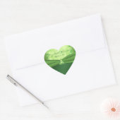 Emerald Groen Keltische Liefdesknoop Bruiloft Stic Hart Sticker (Envelop)