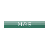 Emerald Groen Moderne Script Bruiloft Uitnodigingen Wikkel (Vlak)