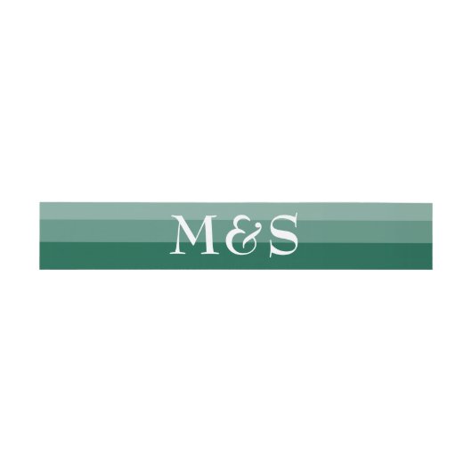 Emerald Groen Moderne Script Bruiloft Uitnodigingen Wikkel (Vlak)