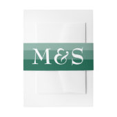 Emerald Groen Moderne Script Bruiloft Uitnodigingen Wikkel (Voorkant Voorbeeld)
