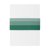 Emerald Groen Moderne Script Bruiloft Uitnodigingen Wikkel (Achterkant Voorbeeld)