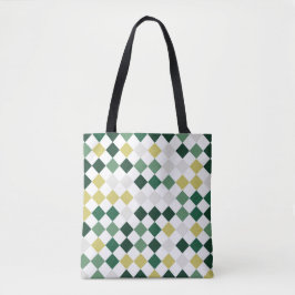 Emerald Harmony Diamonds Tote Bag