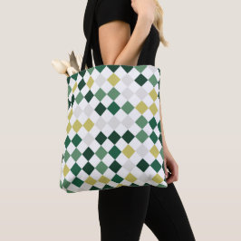 Emerald Harmony Diamonds Tote Bag