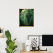Emerald Haven - Hangende Hangende Fantasie Bos Poster (Thuiskantoor)