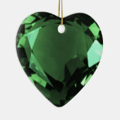 Emerald Heart Keramisch Ornament (Rechts)