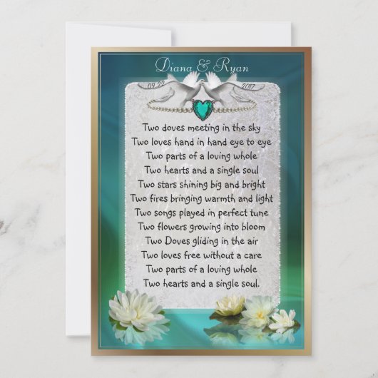 Emerald Heart Save the Date (Voorkant)