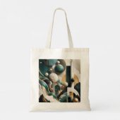 Emerald Hemelse Bergen Surreal Teal Tote Bag (Achterkant)