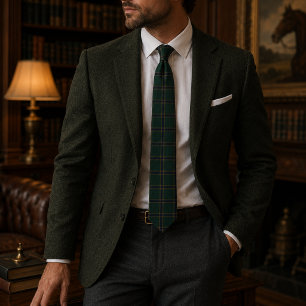 Emerald Heritage Tartan Plaid   Luxe Oud Geld  Stropdas