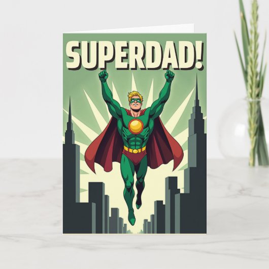 Emerald Hero Vaderdag Kaart (Voorkant)