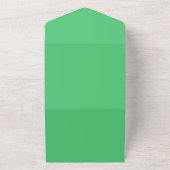 Emerald hex-code 50c878 all in one uitnodiging (Buitenkant)