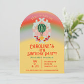 Emerald Hot Air Ballon Kids Verjaardag Kaart (Staand voorkant)