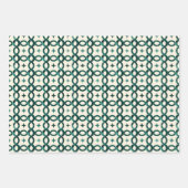 Emerald Interlocking Circles Gift Wrap A Refined Inpakpapier Vel (Voorkant 3)