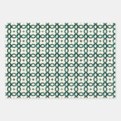 Emerald Interlocking Circles Gift Wrap A Refined Inpakpapier Vel (Voorkant)